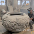 Персонализиран каменна риба резервоар Flowerpot